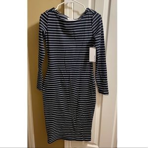 Navy Midi Knit Dress